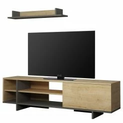 Loftscape Ensemble meubles TV Giant (2 éléments) - Imitation chêne / Anthracite -loftscape Boutique 1000284347 210819 13193700005 DETAILS P000000001000284347
