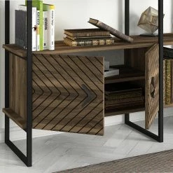 Red Living Étagère murale Sun - Métal - Imitation noyer / Noir 15 Red Living Étagère murale Sun - Métal - Imitation noyer / Noir -loftscape Boutique 1000284387 210809 06091300163 DETAILS P000000001000284387