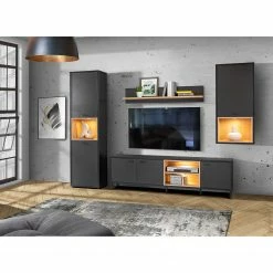 Loftscape Tablette murale Mazzo - Noir / Imitation chêne artisan -loftscape Boutique 1000285791 210819 12212400005 MOOD DETAILS P000000001000285791 mood