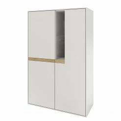 GWINNER Buffet haut Calea II - Blanc mat / Chêne - Avec éclairage -loftscape Boutique 1000285827 211125 14565200048 DETAILS P000000001000285827