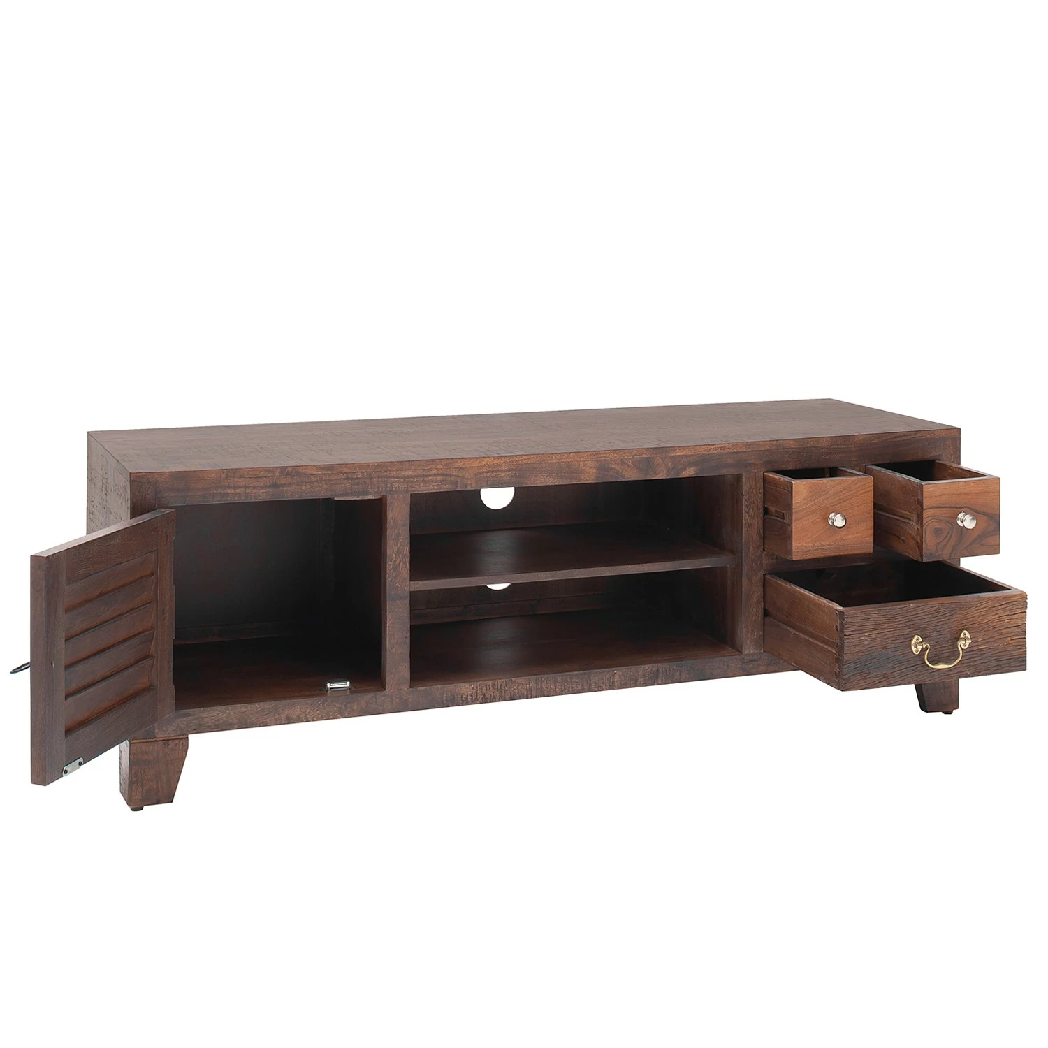 Red Living Meuble TV Frensco - Acacia massif 4 Red Living Meuble TV Frensco - Acacia massif – Image 2