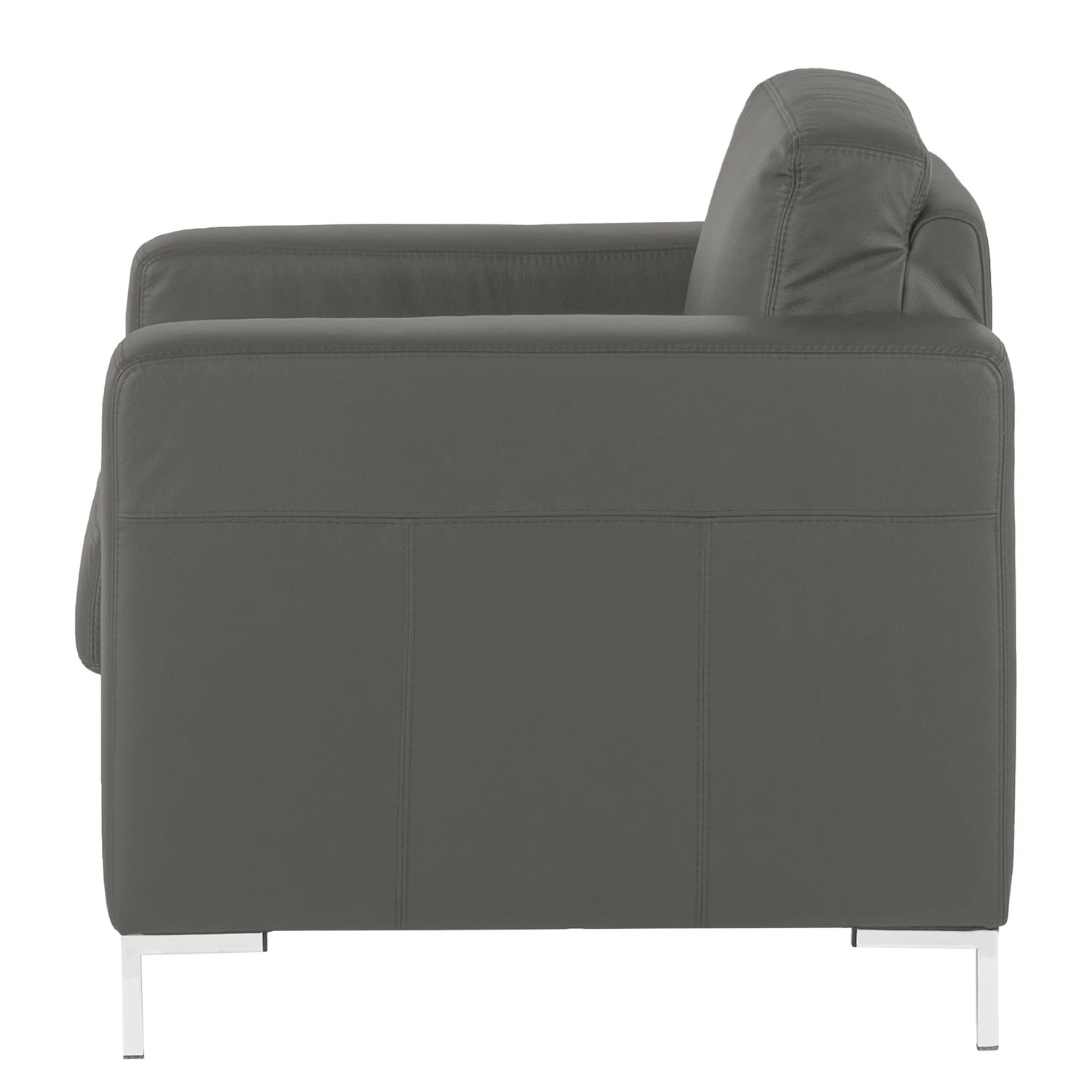 Fredriks Fauteuil Lampone - Cuir véritable - Gris foncé 5 Fredriks Fauteuil Lampone - Cuir véritable - Gris foncé – Image 3
