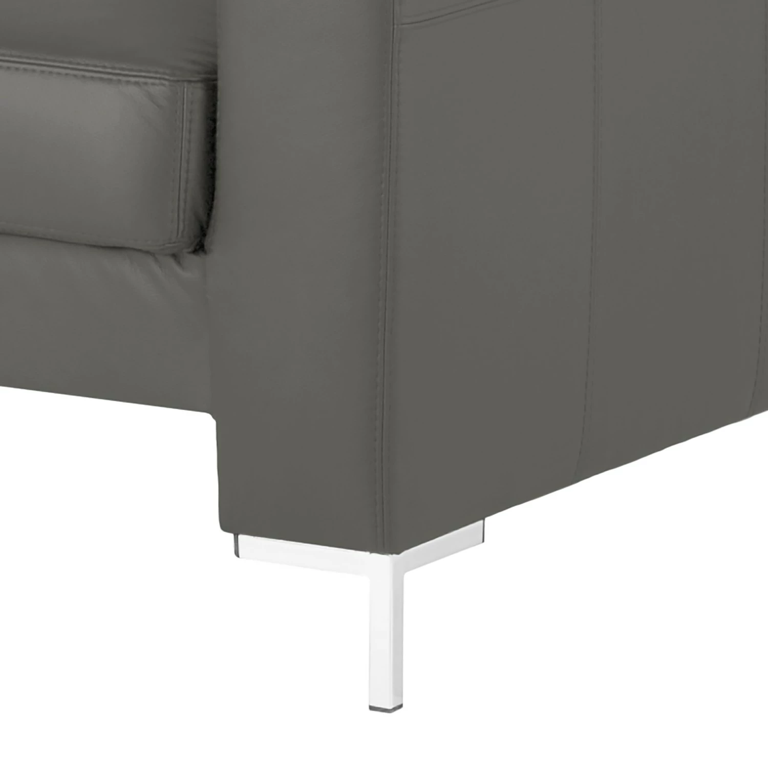 Fredriks Fauteuil Lampone - Cuir véritable - Gris foncé 9 Fredriks Fauteuil Lampone - Cuir véritable - Gris foncé – Image 7