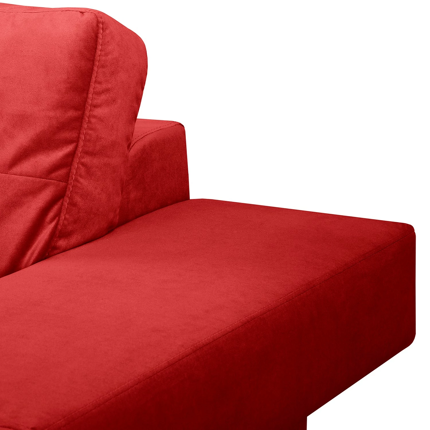 Loftscape Canapé d’angle Dert - Microfibre - Microfibre Jada: Rouge - Méridienne longue à gauche (vue de face) 9 Loftscape Canapé d’angle Dert - Microfibre - Microfibre Jada: Rouge - Méridienne longue à gauche (vue de face) – Image 7