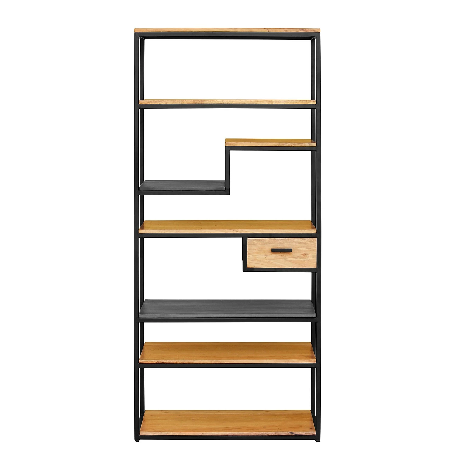 Ars manufacti Étagère Conjo II - Acacia massif / Fer - Acacia / Noir 4 Ars manufacti Étagère Conjo II - Acacia massif / Fer - Acacia / Noir – Image 2