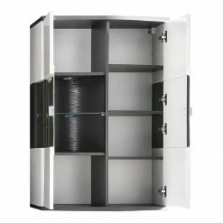 Loftscape Vitrine murale Intento - Blanc brillant / Anthracite -loftscape Boutique 1000288187 210827 12095700060 DETAILS P000000001000288187