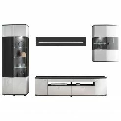 Loftscape Ensemble meubles TV Intento II (4 él.) - Blanc brillant / Anthracite -loftscape Boutique 1000288190 210827 12095800093 DETAILS P000000001000288190