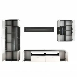 Loftscape Ensemble meubles TV Intento II (4 él.) - Blanc brillant / Anthracite -loftscape Boutique 1000288190 210827 12095900095 DETAILS P000000001000288190