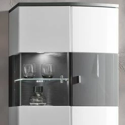 Loftscape Ensemble meubles TV Intento II (4 él.) - Blanc brillant / Anthracite -loftscape Boutique 1000288190 210827 12095900100 DETAILS P000000001000288190