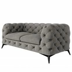 Jack & Alice Canapé Laviva I (2 places) - Velours Ravi: Taupe