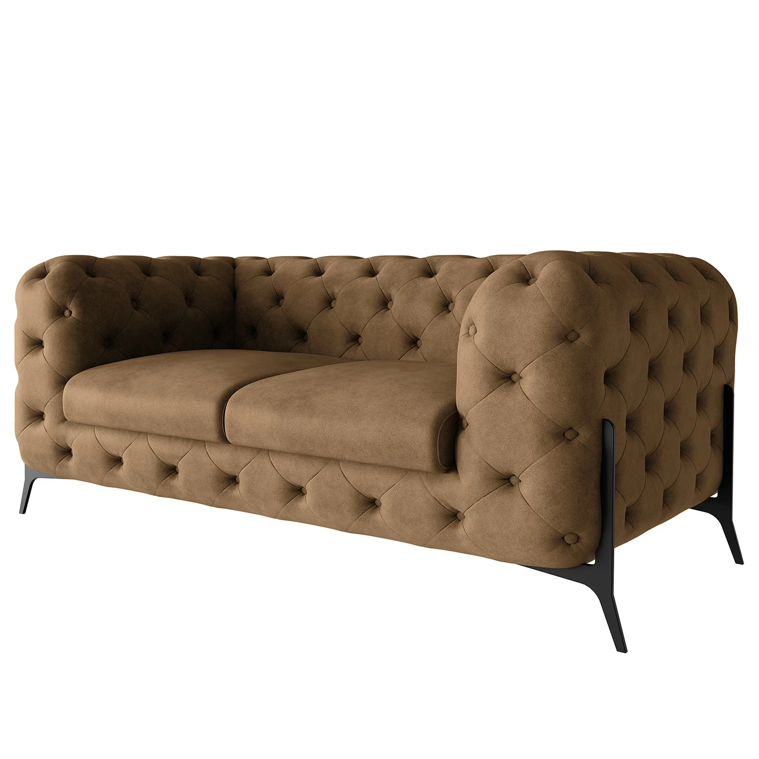 Jack & Alice Canapé Laviva II (2 places) - Microfibre Priya: Marron 3 Jack & Alice Canapé Laviva II (2 places) - Microfibre Priya: Marron