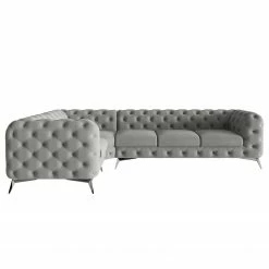 Canapé d’angle Laviva VI - Microfibre Enza: Gris - 323 x 200 cm -loftscape Boutique 1000288736 220325 030 DETAILS P000000001000288736