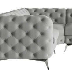 Canapé d’angle Laviva VI - Microfibre Enza: Gris - 323 x 200 cm -loftscape Boutique 1000288736 220325 070 DETAILS P000000001000288736