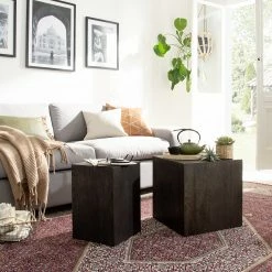 Studio Copenhagen Bouts de canapé Cubus I (lot de 2) - Chêne noir -loftscape Boutique 1000289254 210906 06344700015 MOOD DETAILS P000000001000289254 mood