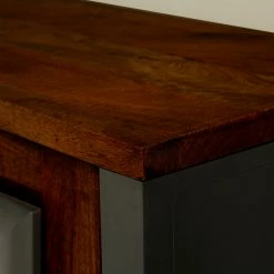 Red Living Cheminée électrique Kalkutta - Manguier massif / Métal - Marron foncé -loftscape Boutique 1000289255 210908 06202200028 DETAILS P000000001000289255