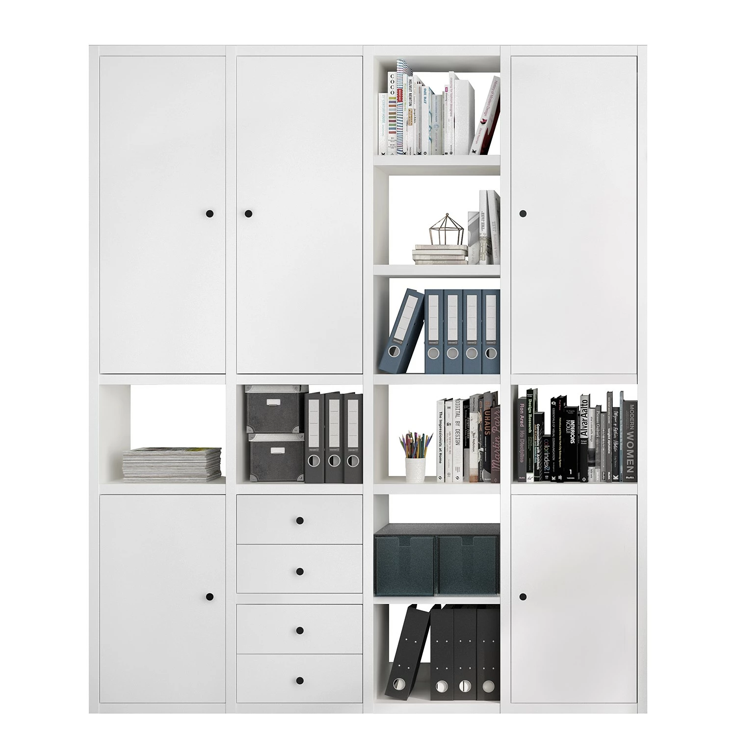 Fredriks Armoire de bureau Emporio II - Blanc brillant 3 Fredriks Armoire de bureau Emporio II - Blanc brillant