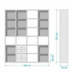 Fredriks Armoire de bureau Emporio II - Blanc brillant 9 Fredriks Armoire de bureau Emporio II - Blanc brillant -loftscape Boutique 1000289340 211012 154205000515 SKETCH DETAILS P000000001000289340 sketch