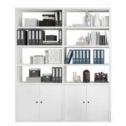 Fredriks Étagère de bureau Emporio II - Blanc brillant