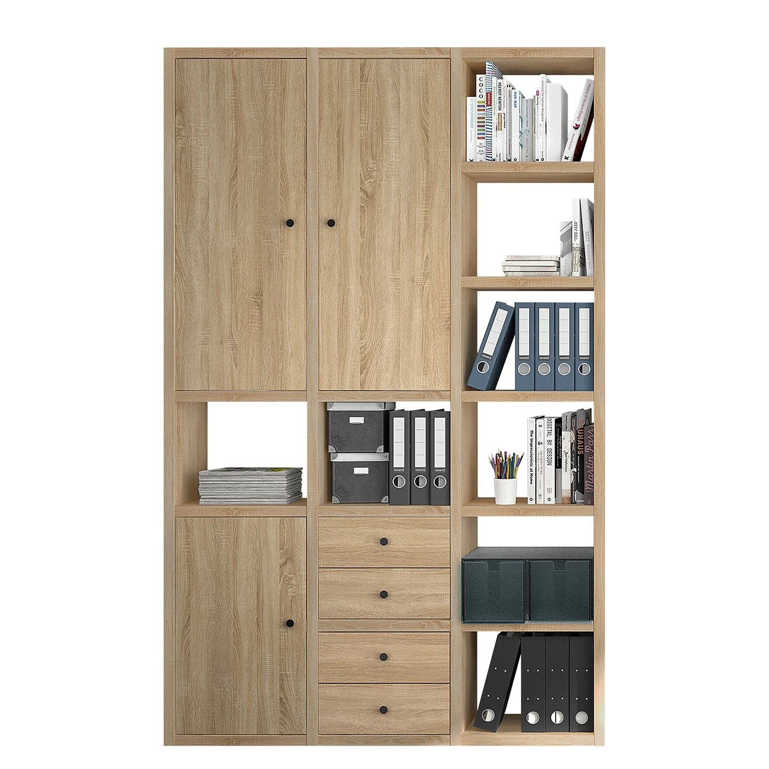 Fredriks Armoire de bureau Emporio - Imitation chêne de Sonoma 3 Fredriks Armoire de bureau Emporio - Imitation chêne de Sonoma