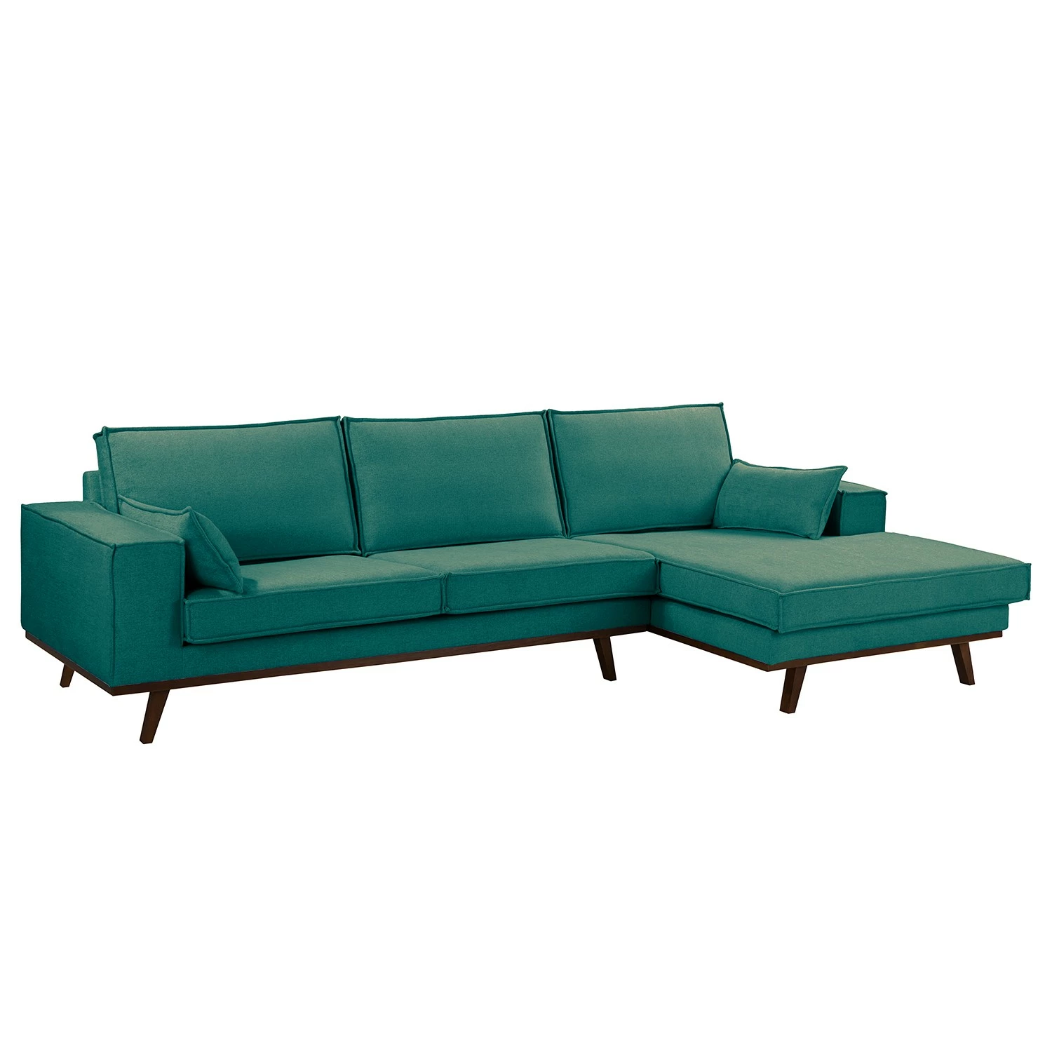 Fredriks Canapé d’angle Jurga - Tissu Sioma: Vert-Marron - Méridienne courte à droite (vue de face) 3 Fredriks Canapé d’angle Jurga - Tissu Sioma: Vert-Marron - Méridienne courte à droite (vue de face)