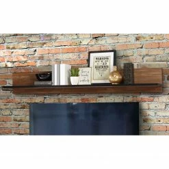 Red Living Étagère murale Trylith - Imitation chêne rustique / Noir -loftscape Boutique 1000295066 210924 14304600056 MOOD DETAILS P000000001000295066 mood