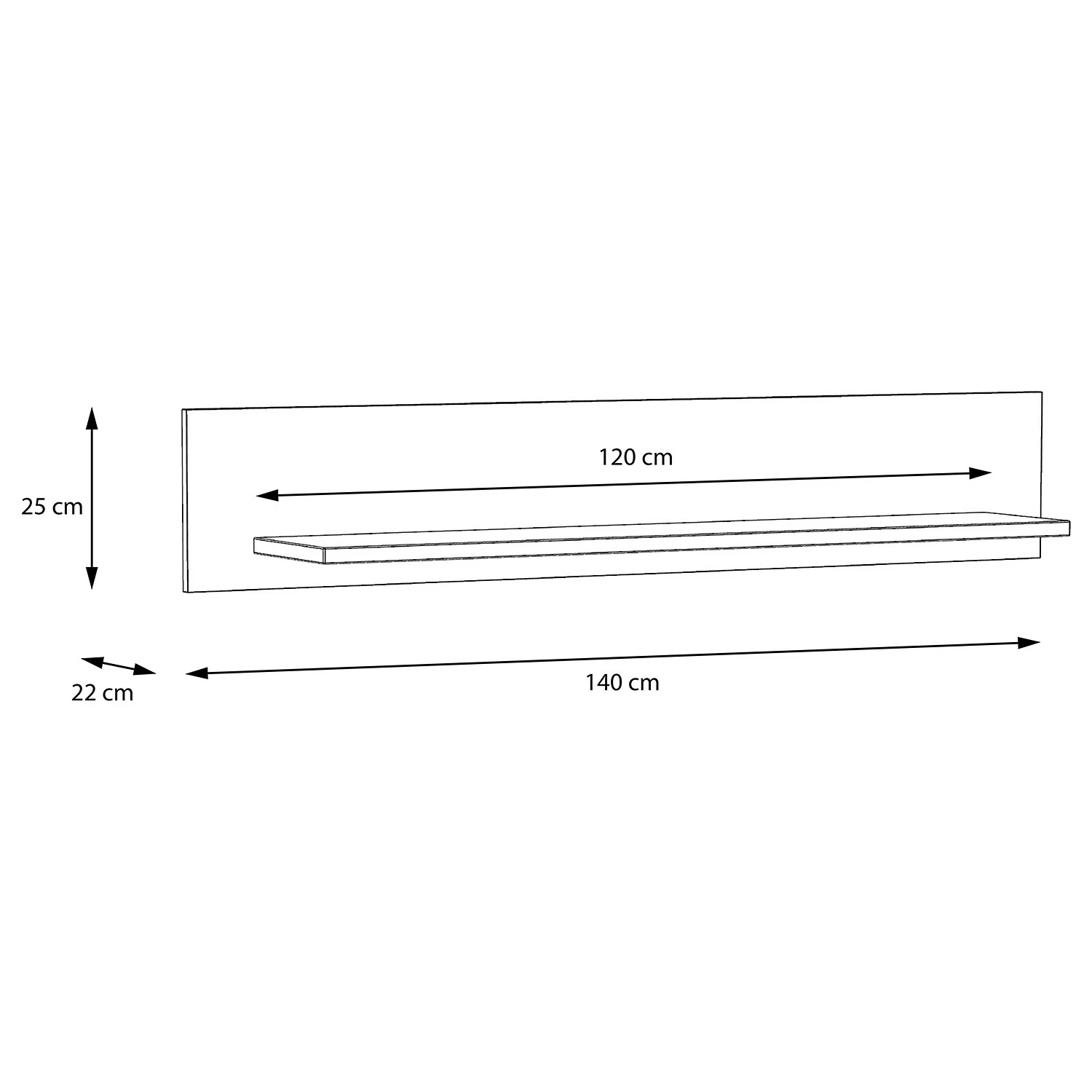 Loftscape Étagère murale Truth - Imitation chêne Sonoma 8 Loftscape Étagère murale Truth - Imitation chêne Sonoma – Image 6