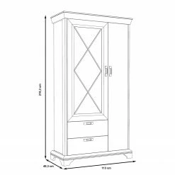 Ridgevalley Vitrine Kimbark II - Imitation pin blanc 15 Ridgevalley Vitrine Kimbark II - Imitation pin blanc -loftscape Boutique 1000295074 210924 143050000599 SKETCH DETAILS P000000001000295074 sketch