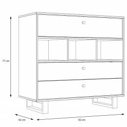 Red Living Commode Trylith - Imitation chêne rustique / Noir 14 Red Living Commode Trylith - Imitation chêne rustique / Noir -loftscape Boutique 1000295077 211125 144852000512 SKETCH DETAILS P000000001000295077 sketch
