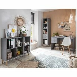 Schildmeyer Étagère de bureau Jonte - Gris / Chêne 7 Schildmeyer Étagère de bureau Jonte - Gris / Chêne -loftscape Boutique 1000296210 210927 08194500045 MOOD DETAILS P000000001000296210 mood