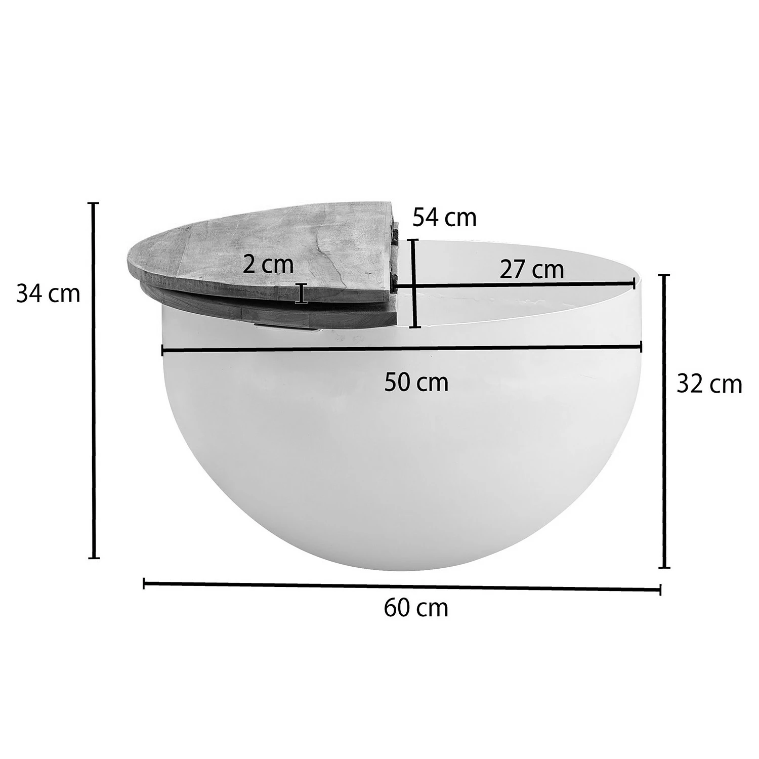 Ridgevalley Table basse Massaa III - Manguier massif / Métal - Manguier / Blanc 10 Ridgevalley Table basse Massaa III - Manguier massif / Métal - Manguier / Blanc – Image 8