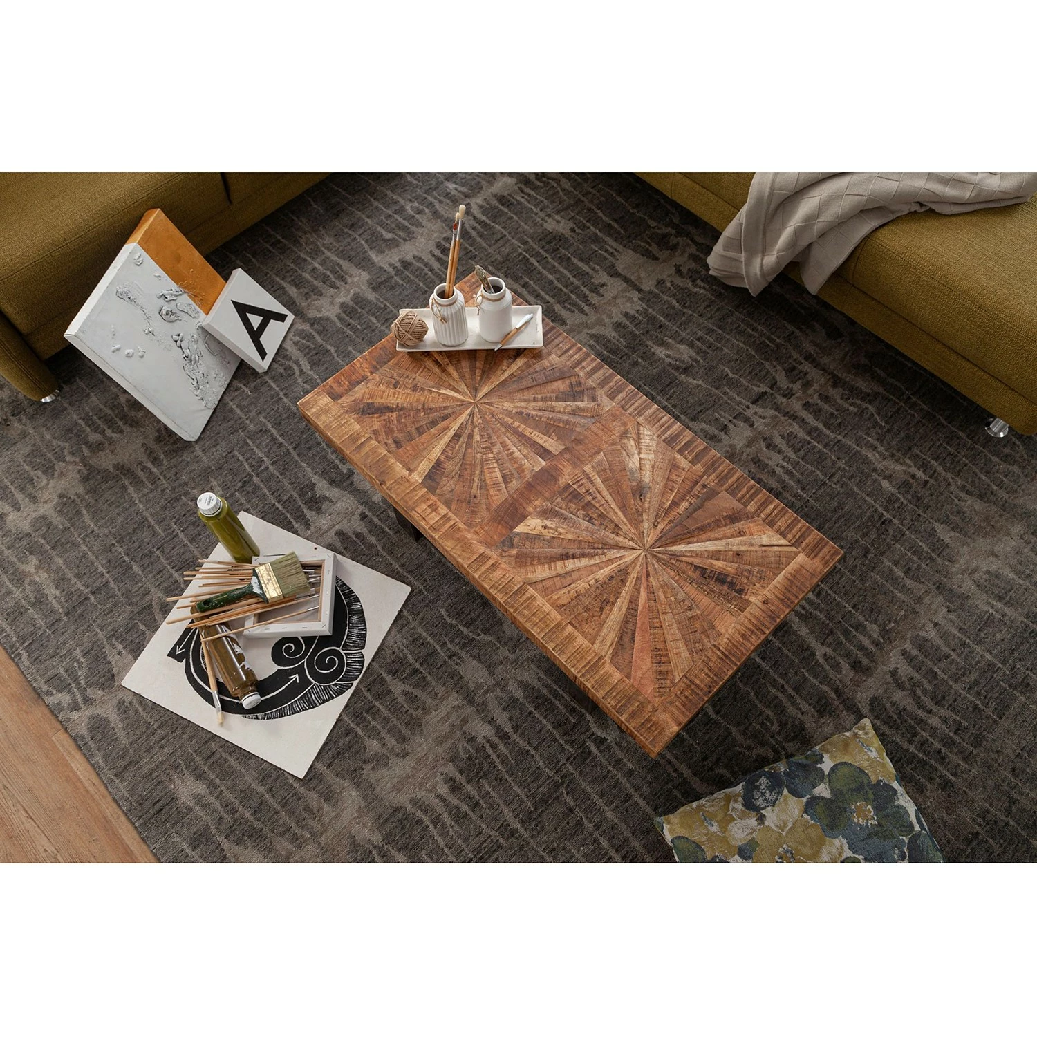 Red Living Table basse Ovada - Manguier massif / Métal - Manguier / Noir 6 Red Living Table basse Ovada - Manguier massif / Métal - Manguier / Noir – Image 4