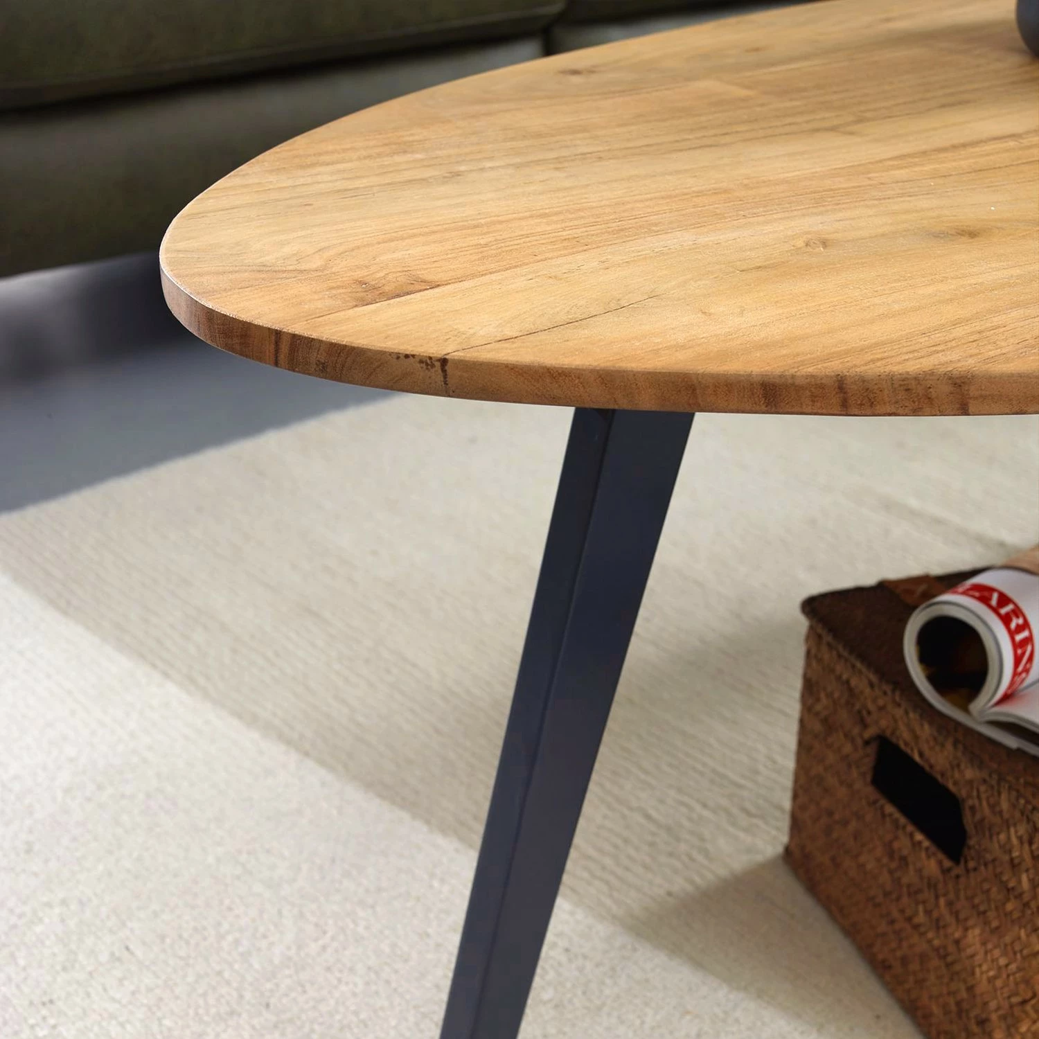 Red Living Table basse Terrazzo - Acacia massif / Métal - Acacia / Noir 7 Red Living Table basse Terrazzo - Acacia massif / Métal - Acacia / Noir – Image 5