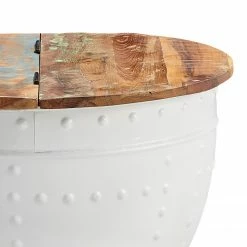 Ridgevalley Table basse Massaa I - Manguier massif / Métal - Manguier / Blanc -loftscape Boutique 1000296395 210929 06333200360 DETAILS P000000001000296395