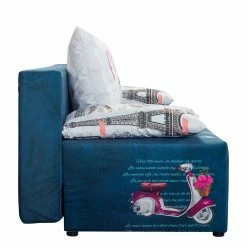 Mooved Canapé convertible Gabun - Tissage à plat - Bleu / Blanc - Suspension à ressorts ondulés 14 Mooved Canapé convertible Gabun - Tissage à plat - Bleu / Blanc - Suspension à ressorts ondulés -loftscape Boutique 1000296937 211018 10252102298 DETAILS P000000001000296937