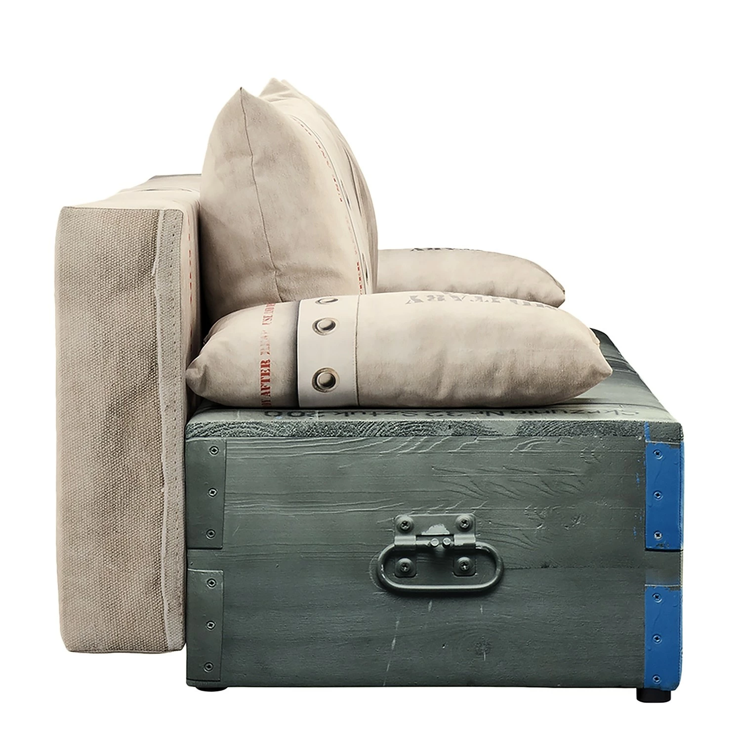 Mooved Canapé convertible Gabun - Tissage à plat - Blanc gris - Suspension à ressorts ondulés 6 Mooved Canapé convertible Gabun - Tissage à plat - Blanc gris - Suspension à ressorts ondulés – Image 4