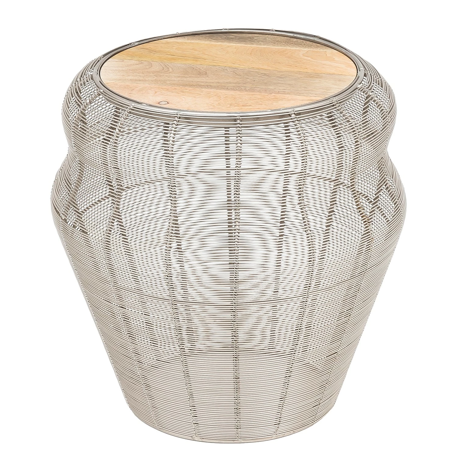 Loftscape Bout de canapé Espas - Manguier massif / Métal - Manguier / Argenté 3 Loftscape Bout de canapé Espas - Manguier massif / Métal - Manguier / Argenté