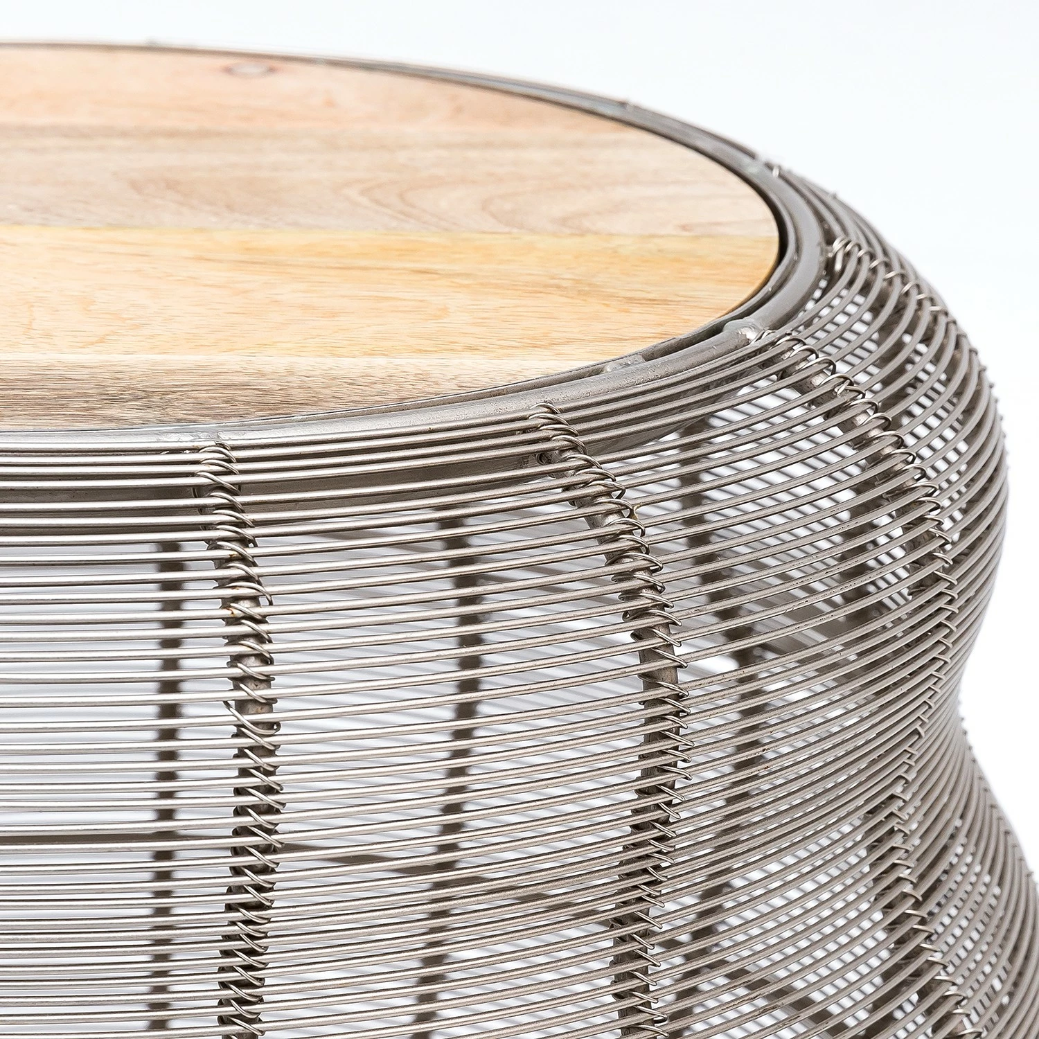 Loftscape Bout de canapé Espas - Manguier massif / Métal - Manguier / Argenté 4 Loftscape Bout de canapé Espas - Manguier massif / Métal - Manguier / Argenté – Image 2