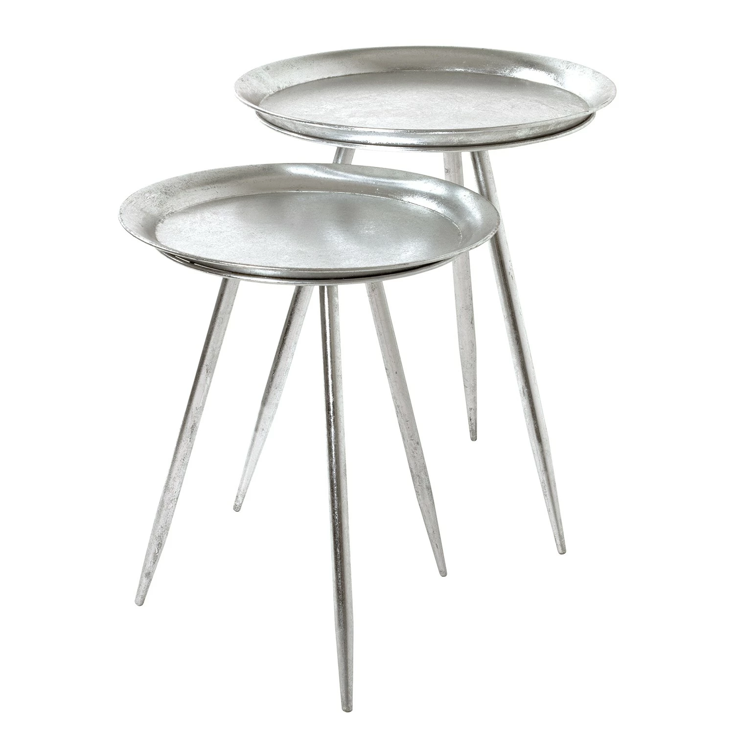 Loftscape Bout de canapé Hatta I - Verre - Argenté 3 Loftscape Bout de canapé Hatta I - Verre - Argenté