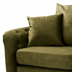 Red Living Canapé Lovis (3 places) - Velours Tomi: Vert vieilli -loftscape Boutique 1000298813 211214 180122000105 DETAILS P000000001000298813