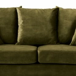 Red Living Canapé Lovis (3 places) - Velours Tomi: Vert vieilli -loftscape Boutique 1000298813 211214 180122000116 DETAILS P000000001000298813