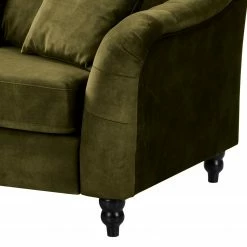 Red Living Canapé Lovis (3 places) - Velours Tomi: Vert vieilli -loftscape Boutique 1000298813 211214 180122000127 DETAILS P000000001000298813