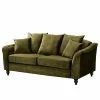 Red Living Canapé Lovis (3 places) - Velours Tomi: Vert vieilli -loftscape Boutique 1000298813 211214 18012200051 IMAGE P000000001000298813