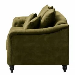 Red Living Canapé Lovis (3 places) - Velours Tomi: Vert vieilli -loftscape Boutique 1000298813 211214 18012200083 DETAILS P000000001000298813