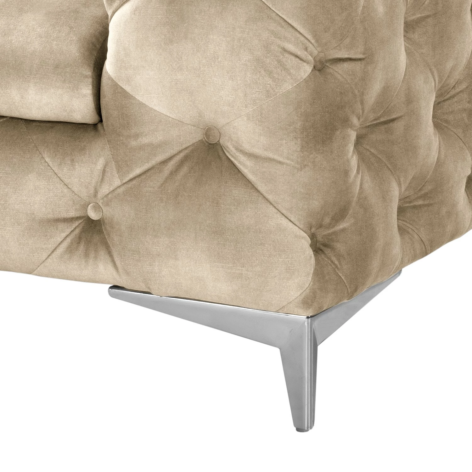 Red Living Canapé Merlin (3 places) - Velours Tomi: Créme 9 Red Living Canapé Merlin (3 places) - Velours Tomi: Créme – Image 7