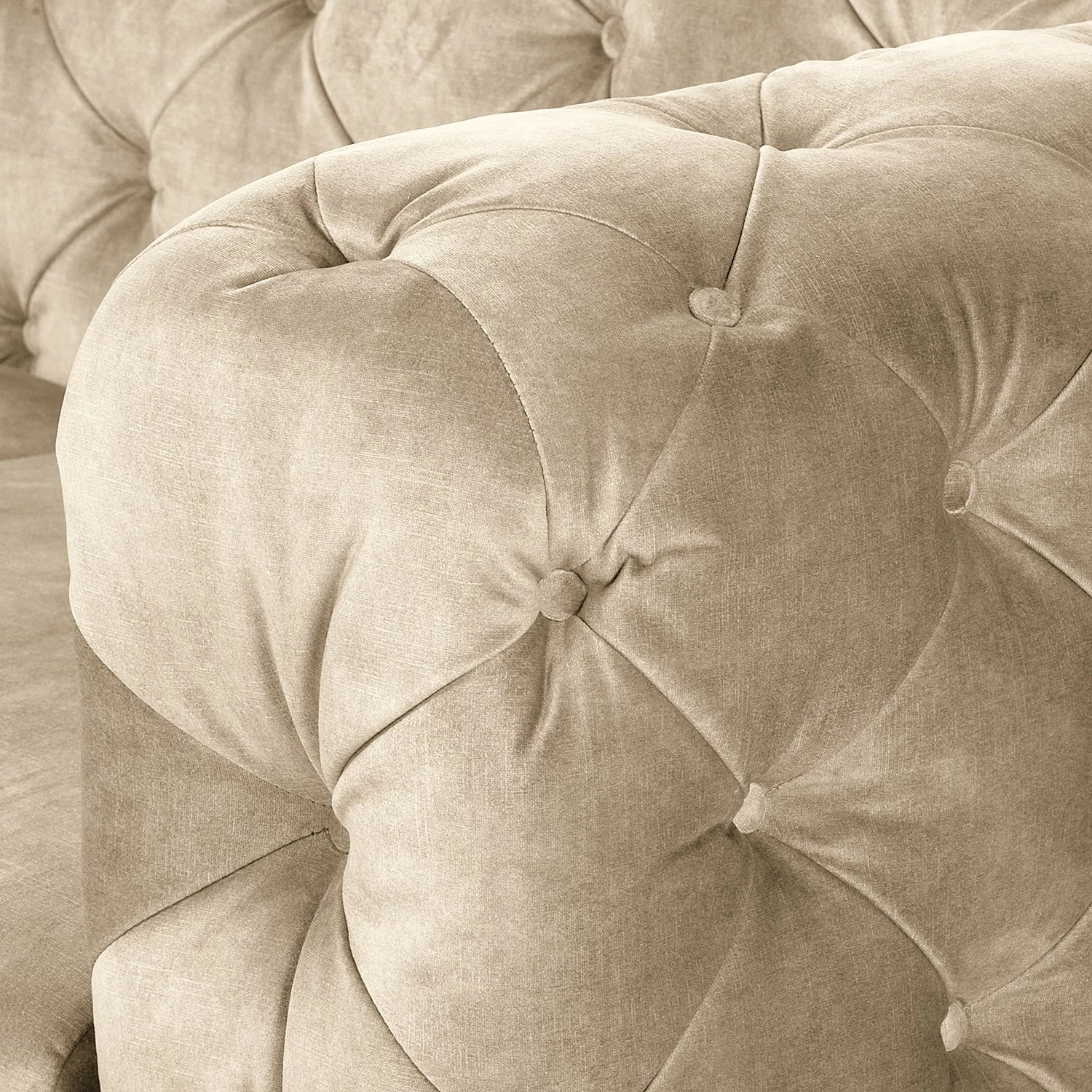 Red Living Canapé Merlin (3 places) - Velours Tomi: Créme 12 Red Living Canapé Merlin (3 places) - Velours Tomi: Créme – Image 10