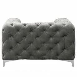 Red Living Fauteuil Merlin - Velours Tomi: Gris -loftscape Boutique 1000298964 211214 18025501534 DETAILS P000000001000298964