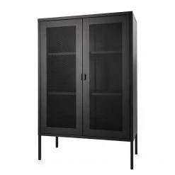 Red Living Buffet Moosh - Métal - Noir