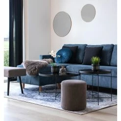 Red Living Bout de canapé Vehas - Verre / Métal - Noir -loftscape Boutique 1000299452 211012 134746000116 MOOD DETAILS P000000001000299452 mood