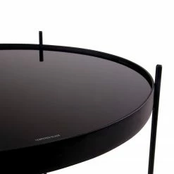 Red Living Bout de canapé Vehas - Verre / Métal - Noir -loftscape Boutique 1000299452 211012 13474600133 DETAILS P000000001000299452