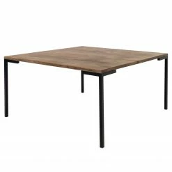 Red Living Table basse Luz II - Chêne massif / Métal - Chêne foncé